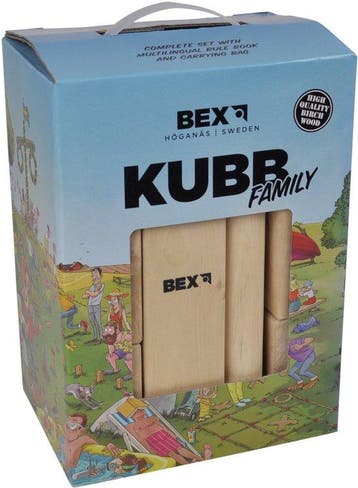 Bex Kubb Family Zweeds Vikingschaak, Nieuw