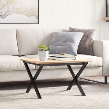 vidaXL Salontafelpoten X-frame 60x40x38 cm staal, Verzenden, Nieuw