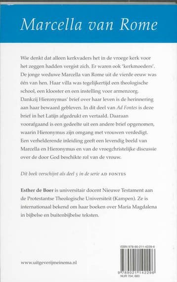 Marcella van Rome / Ad Fontes / 5 9789021142296 E. de Boer, Verzenden, Zo goed als nieuw, E. de Boer