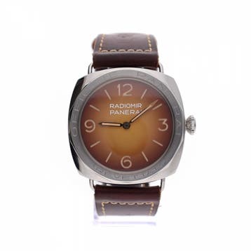 Panerai Radiomir 3-Days Acciaio PAM00687; Limited Edition..., Ophalen of Verzenden, Zo goed als nieuw, Leer, Overige merken