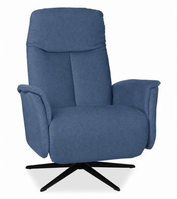 Relaxfauteuil Hekendorp - relaxfauteuils - Blauw, Nieuw, Blauw, Stof