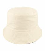 Bucket Hat Hoedje – Omkeerbaar – One Size – Beige, Nieuw