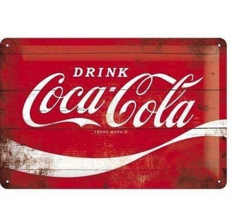 Drink Coca-Cola reclamebord, Verzamelen, Verzenden, Nieuw