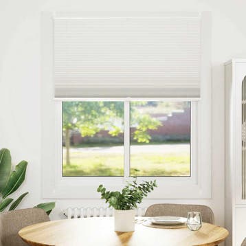 vidaXL Plisséjaloezie 100x100 cm wit, Verzenden, Nieuw, Wit