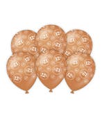 Ballonnen 12,5 jaar getrouwd koper, Verzenden, Nieuw, Feestartikel