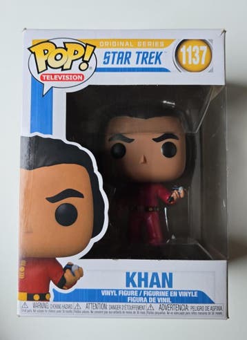 FUNKO POP! STAR TREK KHAN #1137 (PLEASE READ REMARKS) (TOYS), Verzamelen, Verzenden, Gebruikt