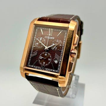 Citizen - Eco-Drive Rectangular Chronograph with Box &, Nieuw