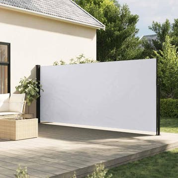 vidaXL Windscherm uittrekbaar 160x300 cm wit, Verzenden, Nieuw