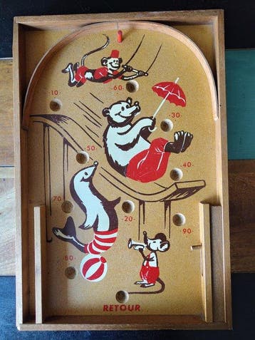 - Mechanische flipperkast Circus - 1950-1960