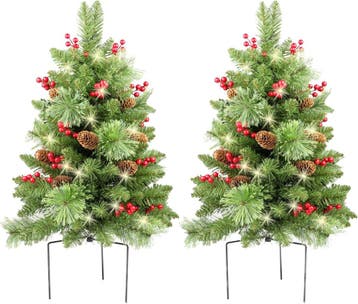LED Kerstboom set buiten | 8 standen | Tweedekansje OP=OP, Diversen, Kerst, Ophalen of Verzenden, Nieuw