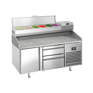 GGM Gastro | Pizza koelwerkbank Premium PLUS - 1490x700mm -, Verzenden, Nieuw in verpakking, RVS Meubilair
