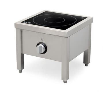 HCB Inductie kookplaat - hokker - 40 x 40 cm - 5 kW - RVS -, Verzenden, Nieuw in verpakking, Fornuis, Frituur en Grillen