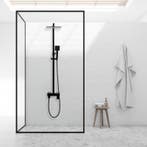 Doucheset Zwart Messing RVS | Anti-Calc | Scherpe Prijs, Ophalen of Verzenden, Nieuw, Rvs, Douche