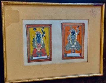 Paar miniaturen uit Rajasthan – School van Nathdwara - India