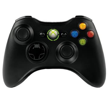 Xbox 360 & PC Controller Wireless Zwart (Third Party), Ophalen of Verzenden, Zo goed als nieuw