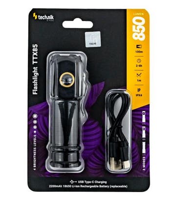 Technik TTX85 EDC LED Zaklamp - 850lm - Turbo Mode - Magn..., Ophalen of Verzenden, Nieuw