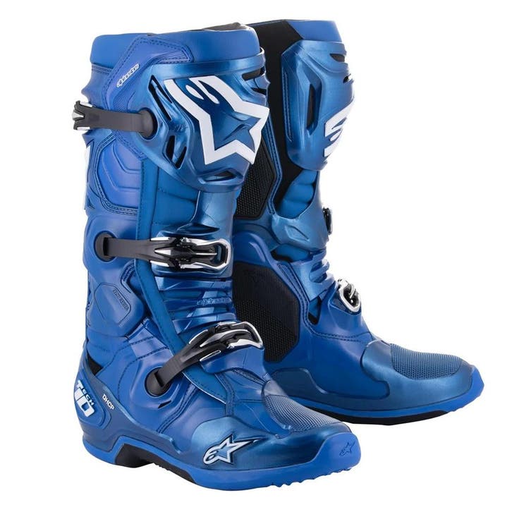 Alpinestars Tech 10 Blauw Zwart, Motoren, Kleding | Motorkleding, Nieuw met kaartje, Laarzen, Verzenden
