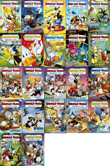 Gratis verzending! Compleet Donald Duck Pockets 121 t/m 142, Boeken, Stripboeken, Verzenden, Complete serie of reeks, Zo goed als nieuw
