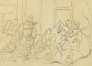 Achille Devéria (1800–1857) - Interno di Harem