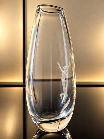 Kosta - Vicke Lindstrand - Vaas - Glas - Kosta Vicke