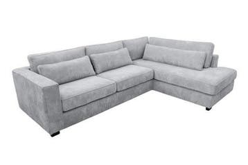 Hoekbank Merselo - hoekbanken - Zilver, Nieuw, 150 cm of meer, Stof, 250 tot 300 cm