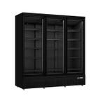 SARO Koelkast GTK 1530 S PRO – Zwart – 3 Glasdeuren – 1246 L, Nieuw in verpakking