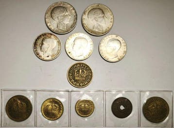 Joegoslavië. Lot of 11 coins including silver 1938 (Zonder