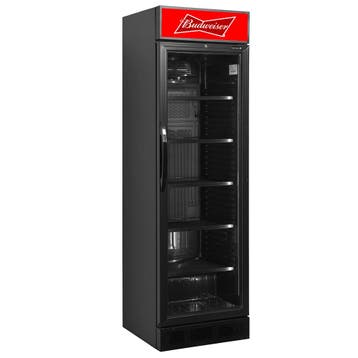 Budweiser glasdeurkoelkast 345 liter, Ophalen of Verzenden