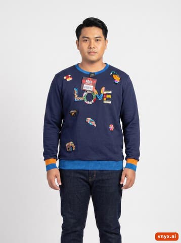 MY BRAND Sweatshirts Heren maat L Marineblauw Vintage, Ophalen of Verzenden, Nieuw