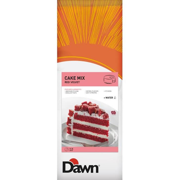 Dawn Red Velvet Creme Cake mix 3,5kg, Hobby en Vrije tijd, Taarten en Cupcakes maken, Nieuw, Verzenden