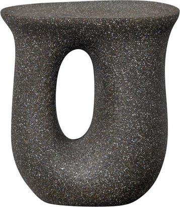 WOOOD Mason Bijzettafel Met Spikkels - Magnesium - Zwart, Verzenden, Nieuw