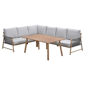 Garden Impressions Hannie lounge dining set 5-delig - light, Verzenden, Nieuw