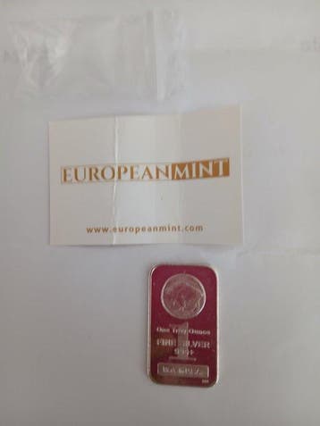 1 Troy Ounce - Zilver .999 - European Mint (Zonder
