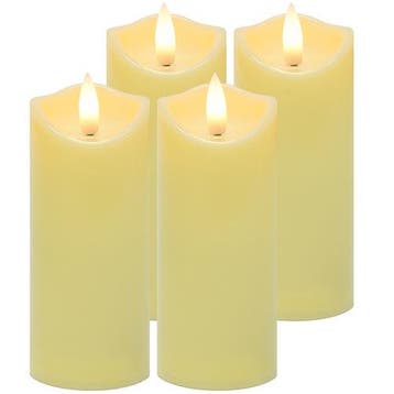Ruhhy LED Kaarsen 4-delig – 12,5 cm – Warm Wit Flikker, Ophalen of Verzenden, Nieuw