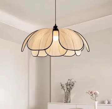 Vintage Lotus Hanglamp – Handgeweven Kroonluchter Ijzer, Verzenden, Nieuw