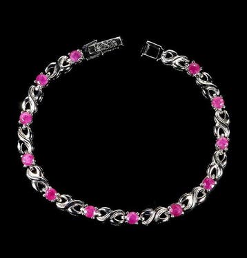 Zonder minimumprijs - Armband Zilver 925, Witgoudverguld -, Nieuw