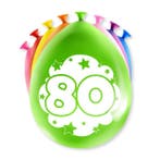Happy Party Ballonnen 80 jaar, Verzenden, Nieuw, Versiering, Verjaardag