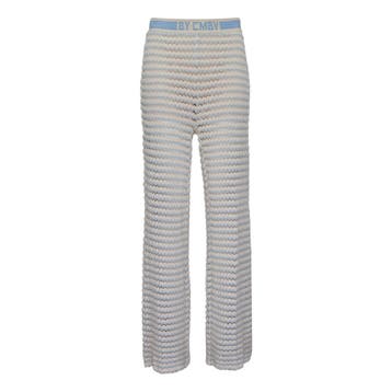 Cambio • gestreepte gehaakte broek • 36, Cambio, Verzenden, Wit, Nieuw