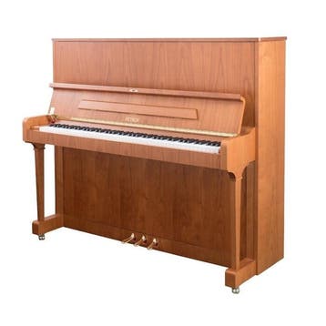 Petrof P 125 F1 C messing piano, Nieuw, Bruin, Piano