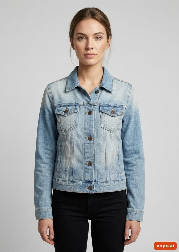 Denim Spijkerjassen Dames maat M Lichtblauw Vintage, Kleding | Dames, Jassen | Zomer, Ophalen of Verzenden