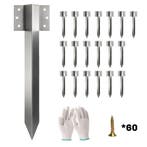20-pack Spoorbielzen Bevestigingshoeken, 41 Cm Zware Last Ve, Tuin en Terras, Verzenden