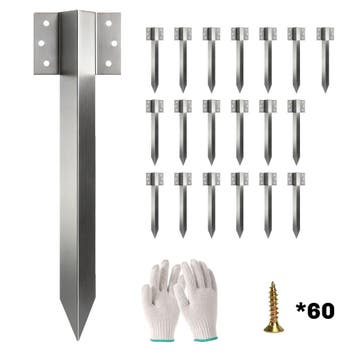20-pack Spoorbielzen Bevestigingshoeken, 41 Cm Zware Last Ve, Verzenden