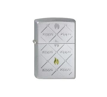 Zippo logo + flames, Verzenden, Nieuw, Aansteker