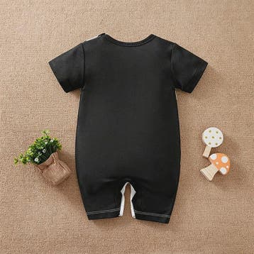 Schattige Baby Jumpsuit met Koeienprint en Nep-bretels - Zom, Verzenden, Nieuw