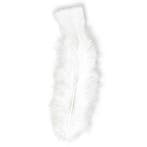 50x Sierveren wit hobby materiaal 17 cm - Decoratie veren, Ophalen of Verzenden, Nieuw