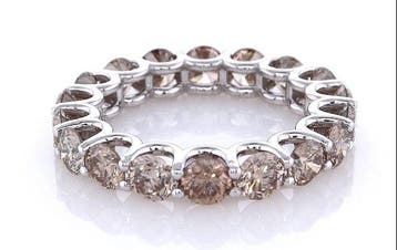 Zonder minimumprijs - Ring - 14 karaat Witgoud - 3.51ct. tw., Nieuw