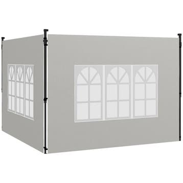 2-delige Set Zijwanden Voor Paviljoen 3x3 3x6 Waterdichte Zi, Verzenden