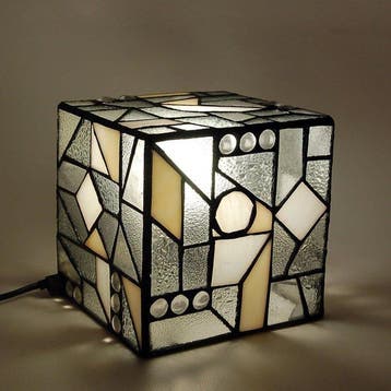 Tafellamp - Glas-in-lood - Tiffany Estile van ADM