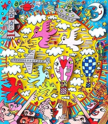 James Rizzi (1950-2011) - Beautiful Sun Daze