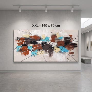 Monika Spiewak - Abstract - Oil Painting Stretched On The
